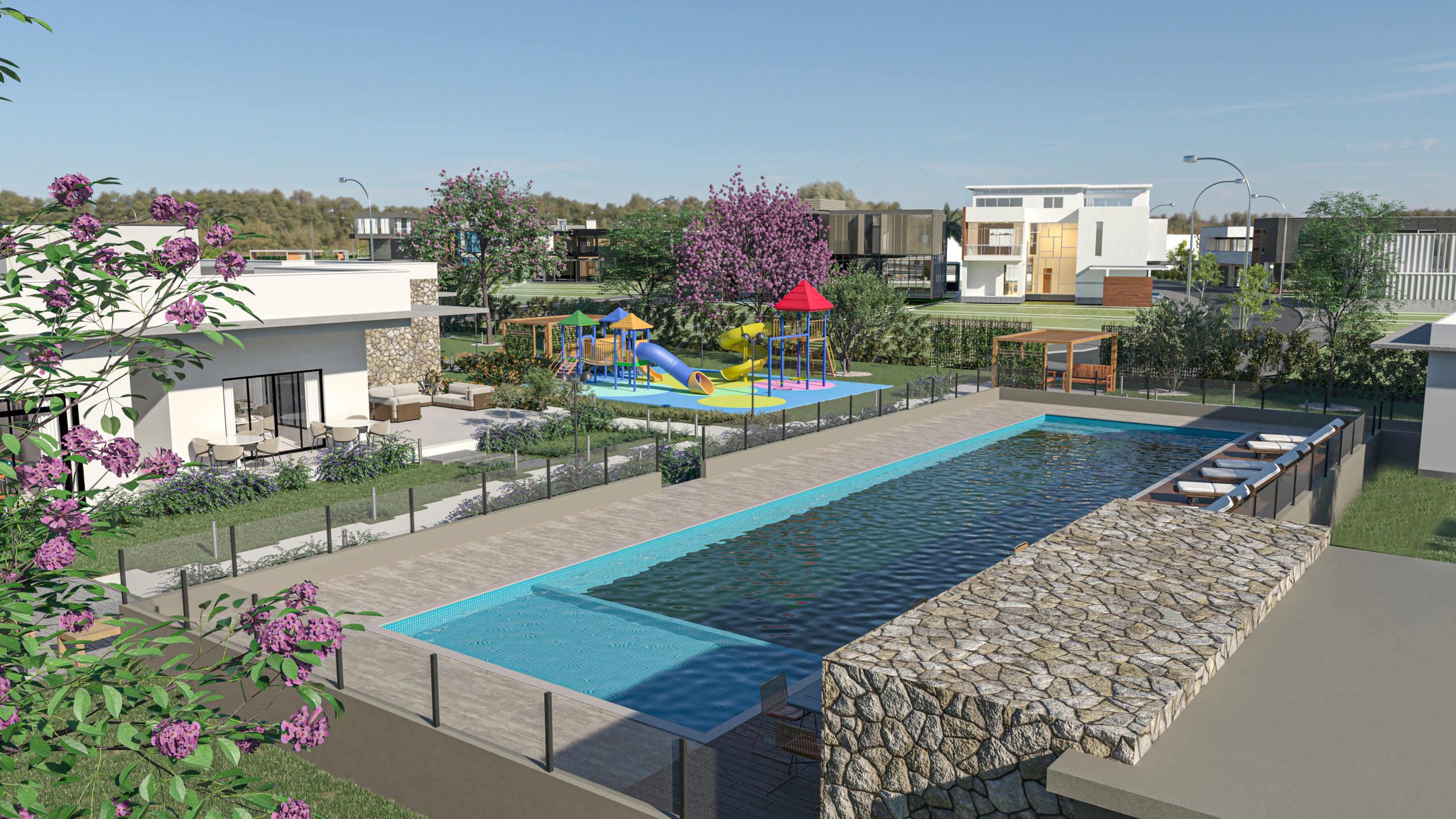 PISCINA SEMI AEREA